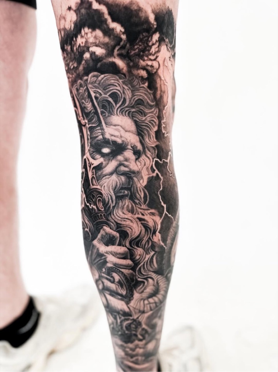 Realism black and grey leg sleeve at Yes Electric Toronto